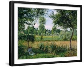 Morning Sunlight Effect, Eragny, 1899-Camille Pissarro-Framed Giclee Print