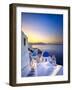 Morning sunlight on the blue houses of Oia, Santorini, Greece-Jan Christopher Becke-Framed Photographic Print