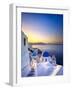 Morning sunlight on the blue houses of Oia, Santorini, Greece-Jan Christopher Becke-Framed Photographic Print