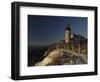 Morning Sunlight Strikes the West Quoddy Head Lighthouse, Lubec, Maine-Michael C. York-Framed Photographic Print