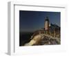 Morning Sunlight Strikes the West Quoddy Head Lighthouse, Lubec, Maine-Michael C. York-Framed Photographic Print