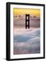 Morning Sunrise Fog, Beautiful Golden Gate Bridge, San Francisco Cityscape-Vincent James-Framed Photographic Print