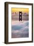 Morning Sunrise Fog, Beautiful Golden Gate Bridge, San Francisco Cityscape-Vincent James-Framed Photographic Print