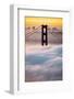 Morning Sunrise Fog, Beautiful Golden Gate Bridge, San Francisco Cityscape-Vincent James-Framed Photographic Print