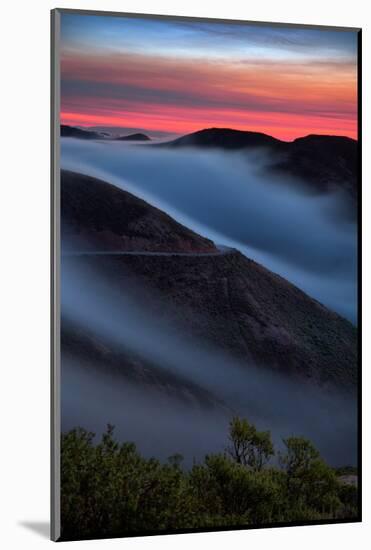 Morning Sunrise Fog Sweep, Marin Headlands, Northern California-Vincent James-Mounted Photographic Print