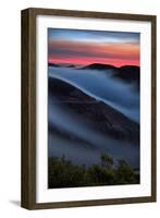 Morning Sunrise Fog Sweep, Marin Headlands, Northern California-Vincent James-Framed Photographic Print