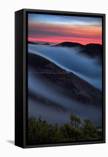 Morning Sunrise Fog Sweep, Marin Headlands, Northern California-Vincent James-Framed Stretched Canvas