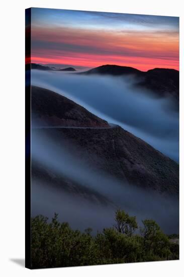 Morning Sunrise Fog Sweep, Marin Headlands, Northern California-Vincent James-Stretched Canvas