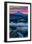 Morning Sunrise Magic at Mount Hood, Jonsrud View, Oregon-Vincent James-Framed Photographic Print