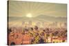 Morning Sunrise over Phoenix, Arizona, USA-BCFC-Stretched Canvas