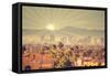 Morning Sunrise over Phoenix, Arizona, USA-BCFC-Framed Stretched Canvas