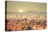 Morning Sunrise over Phoenix, Arizona, USA-BCFC-Stretched Canvas