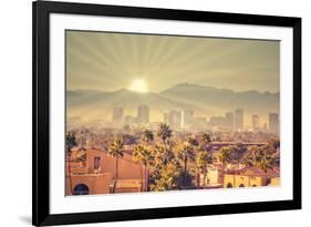 Morning Sunrise over Phoenix, Arizona, USA-BCFC-Framed Photographic Print