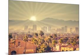 Morning Sunrise over Phoenix, Arizona, USA-BCFC-Mounted Photographic Print