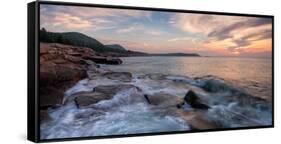 Morning Surf at Coast, Acadia National Park, Maine, USA-null-Framed Stretched Canvas