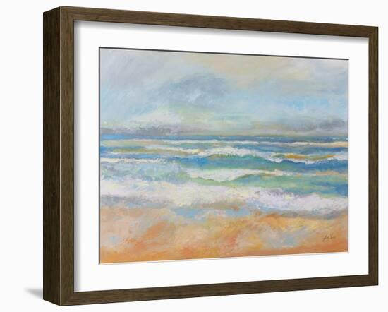 Morning Surf-Jeanette Vertentes-Framed Art Print