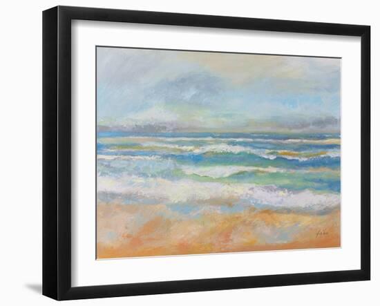 Morning Surf-Jeanette Vertentes-Framed Art Print