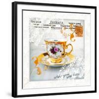Morning Tea IV-Ingrid Van Den Brand-Framed Giclee Print