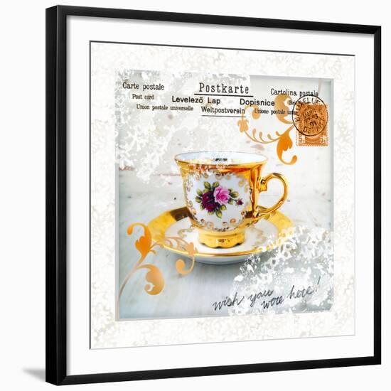 Morning Tea IV-Ingrid Van Den Brand-Framed Giclee Print