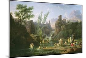 Morning, the Bathers, 1772-Claude Joseph Vernet-Mounted Giclee Print