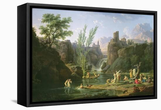 Morning, the Bathers, 1772-Claude Joseph Vernet-Framed Stretched Canvas