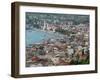 Morning Town View from Venetian Kastro Castle, Zakynthos, Ionian Islands, Greece-Walter Bibikow-Framed Photographic Print