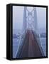 Morning Traffic on Oakland Bay Bridge, San Francisco, California, USA-Walter Bibikow-Framed Stretched Canvas