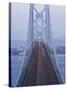Morning Traffic on Oakland Bay Bridge, San Francisco, California, USA-Walter Bibikow-Stretched Canvas