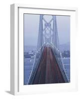 Morning Traffic on Oakland Bay Bridge, San Francisco, California, USA-Walter Bibikow-Framed Photographic Print