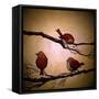 Morning Tweet-Cherie Roe Dirksen-Framed Stretched Canvas