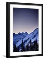 Morning Twilight, Icefall Lodge, BC, February 2014-Louis Arevalo-Framed Photographic Print