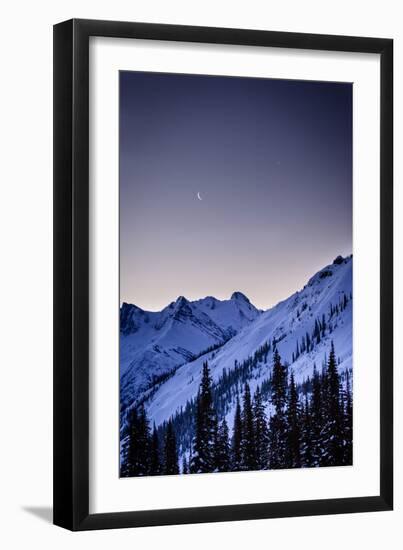 Morning Twilight, Icefall Lodge, BC, February 2014-Louis Arevalo-Framed Photographic Print