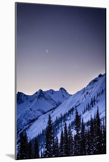 Morning Twilight, Icefall Lodge, BC, February 2014-Louis Arevalo-Mounted Photographic Print