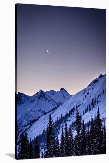 Morning Twilight, Icefall Lodge, BC, February 2014-Louis Arevalo-Stretched Canvas
