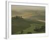 Morning View Across Val d'Orcia to the Belvedere, Near San Quirico d'Orcia, Tuscany, Italy-Lee Frost-Framed Photographic Print