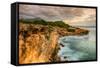 Morning View at Shipwreck Beach, Kauai Hawaii-Vincent James-Framed Stretched Canvas