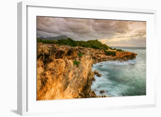 Morning View at Shipwreck Beach, Kauai Hawaii-Vincent James-Framed Photographic Print