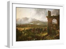 Morning View Near Tivoli-Thomas Cole-Framed Art Print