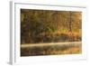 Morning View of American River Shoreline and Reflection of Fall Colors from a Kayak, California-Adam Jones-Framed Photographic Print