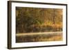 Morning View of American River Shoreline and Reflection of Fall Colors from a Kayak, California-Adam Jones-Framed Photographic Print