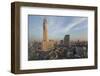 Morning view of Baiyoke Tower and city skyline, Bangkok, Thailand, Southeast Asia, Asia-Frank Fell-Framed Photographic Print