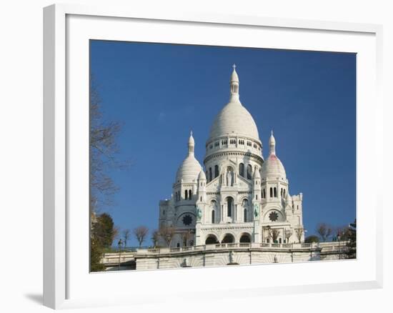 Morning View of Basilique du Sacre Coeur, Montmartre, Paris, France-Walter Bibikow-Framed Photographic Print