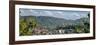 Morning view of hillside houses in the Baguio City, Luzon, Philippines-null-Framed Photographic Print