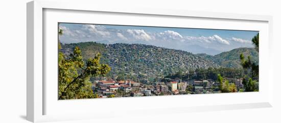 Morning view of hillside houses in the Baguio City, Luzon, Philippines-null-Framed Photographic Print