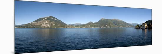 Morning View of Lake Como from Varenna, Lombardy, Italy-null-Mounted Photographic Print