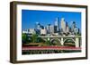 Morning view of Minneapolis, MN skyline-null-Framed Photographic Print