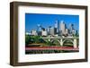 Morning view of Minneapolis, MN skyline-null-Framed Photographic Print