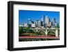 Morning view of Minneapolis, MN skyline-null-Framed Photographic Print