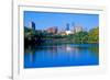 Morning view of Minneapolis skyline from Interstate 94, MN-null-Framed Photographic Print