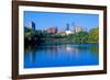 Morning view of Minneapolis skyline from Interstate 94, MN-null-Framed Photographic Print